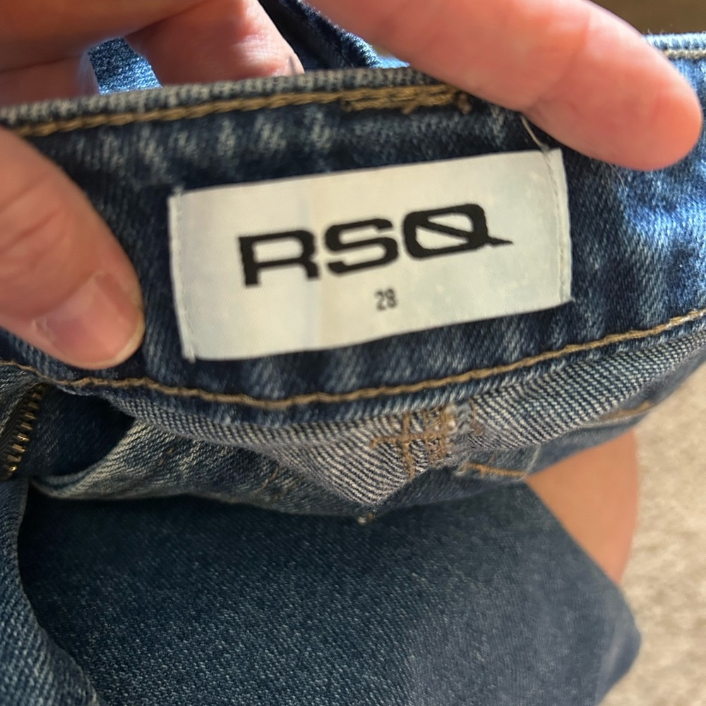 RSQ Women's Dark Blue Straight-Leg Jeans